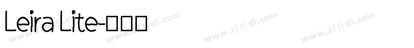 Leira Lite字体转换
